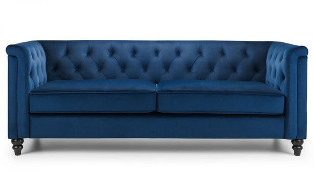 Sandringham 3 Seater Sofa - Blue Velvet