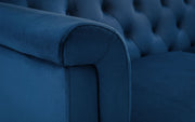 Sandringham 3 Seater Sofa - Blue Velvet