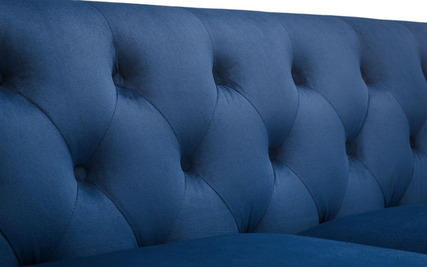 Sandringham 3 Seater Sofa - Blue Velvet