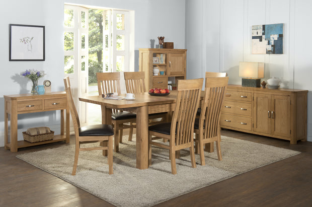 Treviso Oak Standard Coffee Table with Drawers