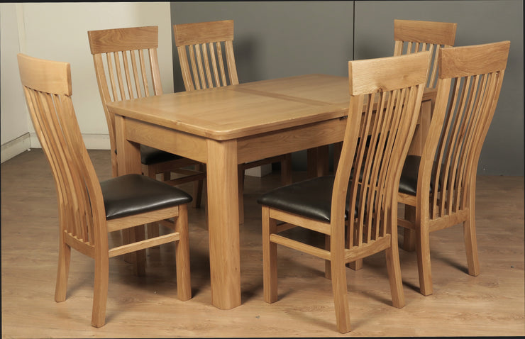 Treviso Oak 140cm Extension Dining Set