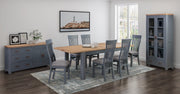 Treviso Midnight Blue 6'0 Extension Dining Set (6 Chairs)