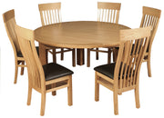 Treviso Oak 150cm Round Dining Set