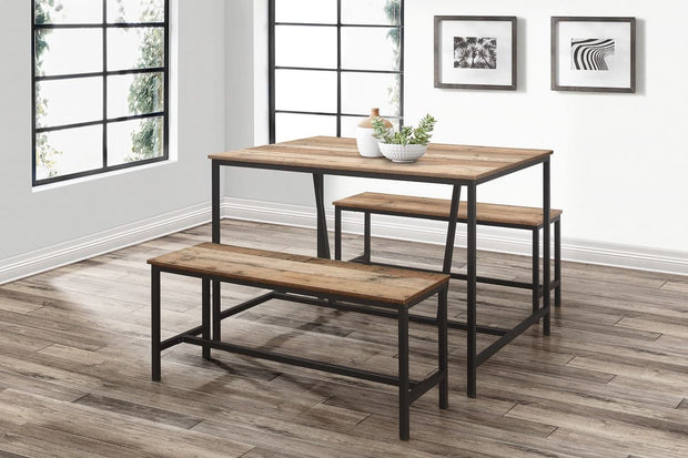 Urban Dining Table And Bench Set