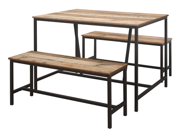 Urban Dining Table And Bench Set