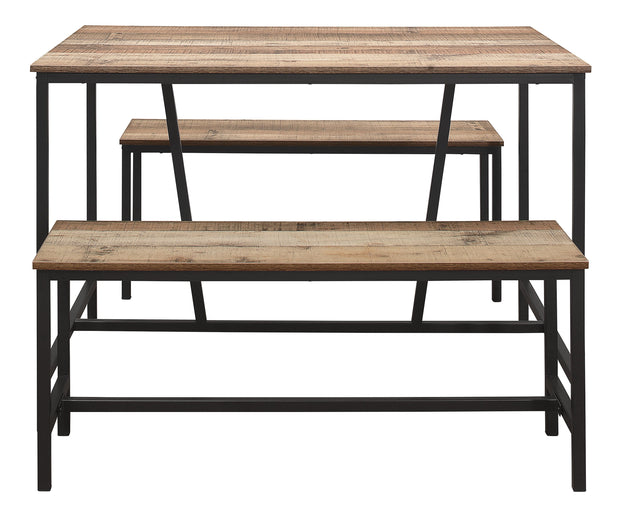 Urban Dining Table And Bench Set