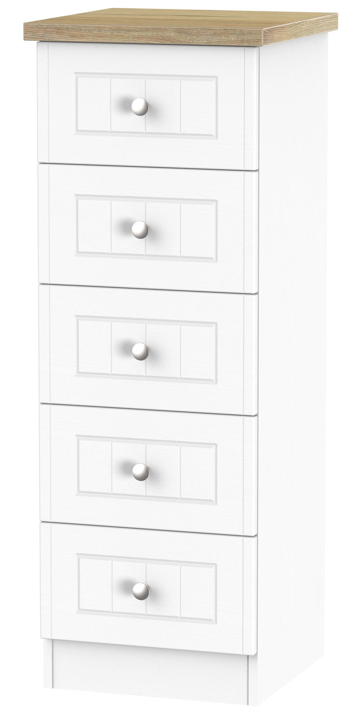 Vienna 5 Drawer Tall Chest Of Drawers