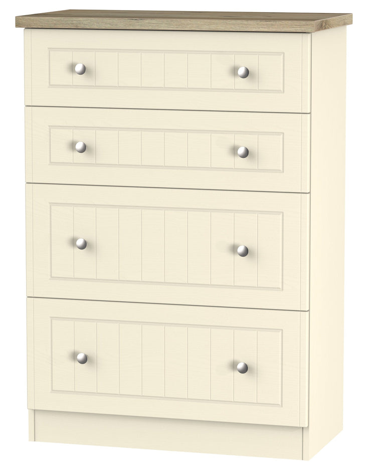 Vienna 4 Drawer Deep Chest Of Drawers