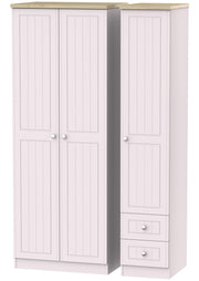 Vienna 3 Door 2 Left Drawer Tall Wardrobe