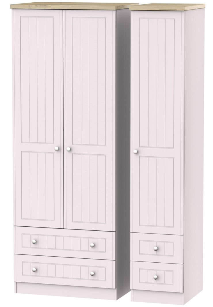 Vienna 3 Door 4 Drawer Tall Wardrobe