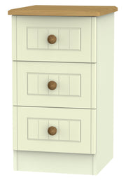 Warwick 3 Drawer Bedside Cabinet