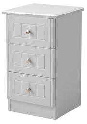 Warwick 3 Drawer Bedside Cabinet