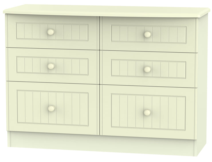 Warwick 6 Drawer Midi Chest Of Drawers