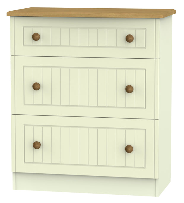 Warwick 3 Drawer Deep Chest Of Drawers