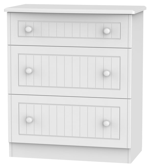 Warwick 3 Drawer Deep Chest Of Drawers