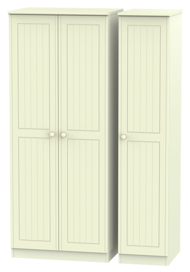 Warwick 3 Door Plain Wardrobe