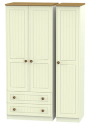 Warwick 3 Door 2 Left Drawer Wardrobe