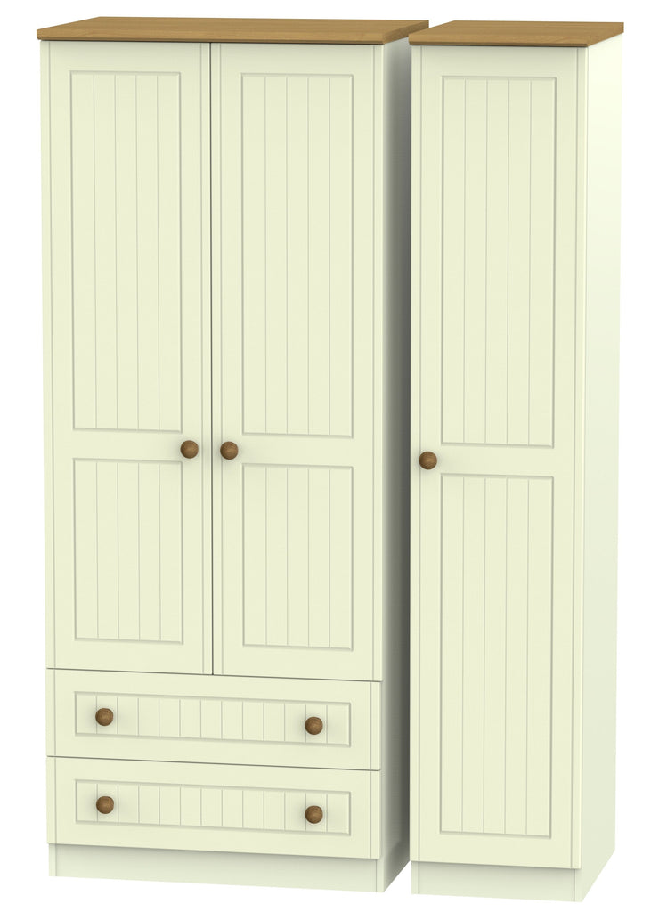 Warwick 3 Door 2 Left Drawer Wardrobe