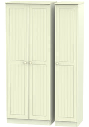 Warwick 3 Door Tall Plain Wardrobe