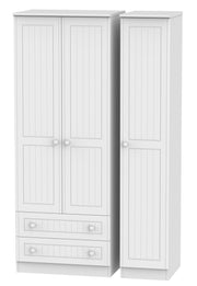 Warwick 3 Door 2 Left Drawer Tall Wardrobe