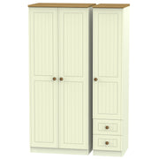 Warwick 3 Door 2 Right Drawer Plain Wardrobe