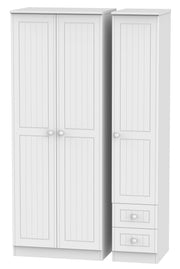 Warwick 3 Door 2 Right Drawer Tall Plain Wardrobe