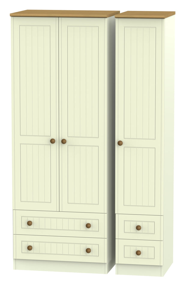 Warwick 3 Door 4 Drawer Tall Wardrobe