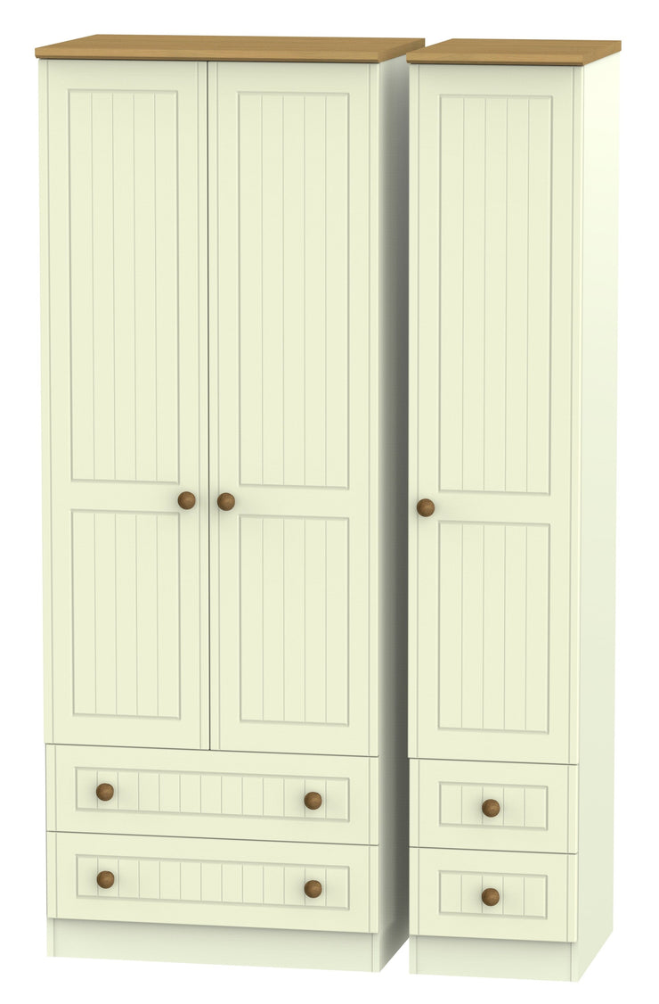 Warwick 3 Door 4 Drawer Tall Wardrobe