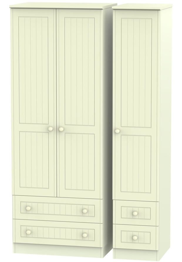 Warwick 3 Door 4 Drawer Tall Wardrobe