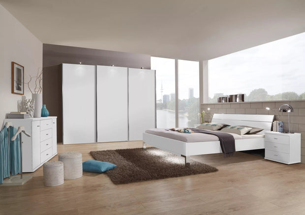 Wiemann Miami Plus 3 Door with Mirror Wardrobe in White