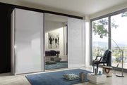 Wiemann Miami Plus 3 Door with Mirror Wardrobe in White