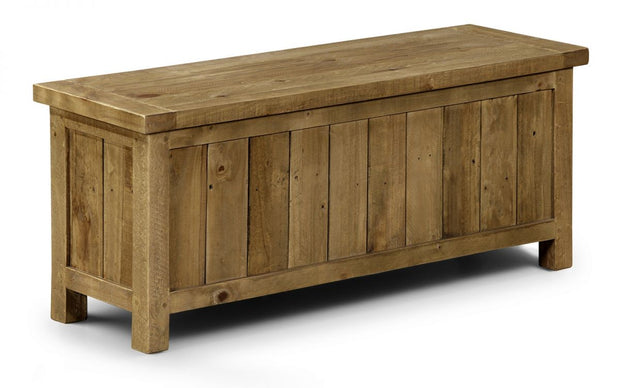 Aspen Storage Bench - Solid Pine