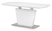 Como High Gloss Extending Dining Table - White