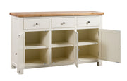 Dorset Painted Oak Sideboard with 3 Doors