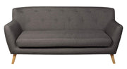 Eton Grey Fabric 3 Seater Sofa