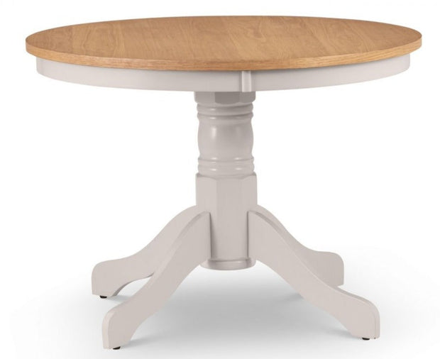 Davenport Round Pedestal Table - Elephant Grey