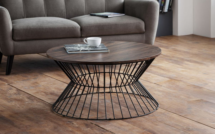 Jersey Round Wire Coffee Table - Various Colours