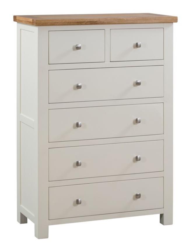 Dorset Painted Oak Chest Of Drawers 2 + 4