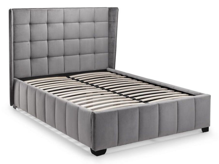Gatsby Storage Ottoman Bed - Light Grey