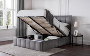 Gatsby Storage Ottoman Bed - Light Grey