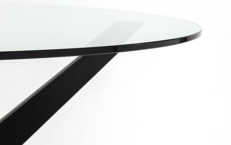 Hayden Round Glass Dining Table