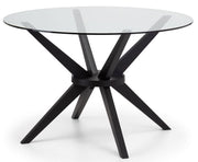 Hayden Round Glass Dining Table