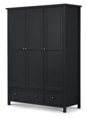 Maine 3 Door Combination Wardrobe - Anthracite