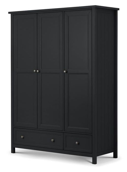 Maine 3 Door Combination Wardrobe - Anthracite