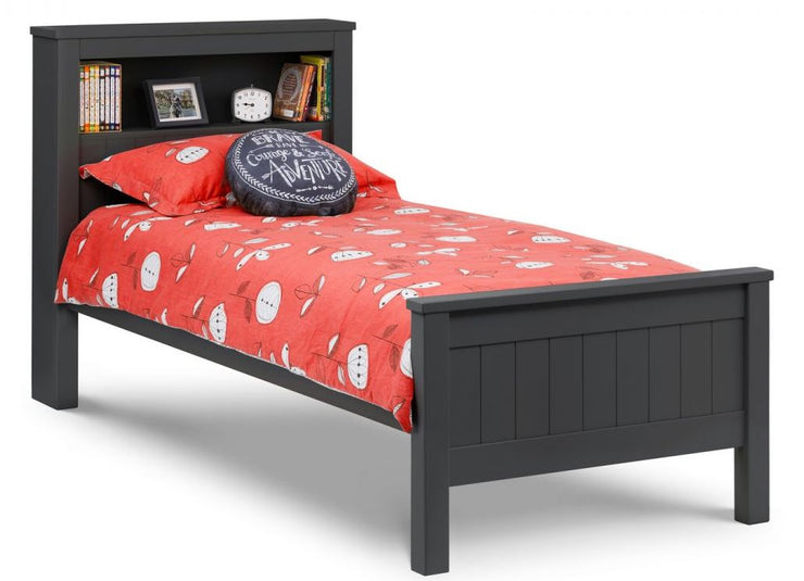 Maine Bookcase Bed - Anthracite