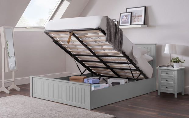 Maine Storage Ottoman Bed - Dove Grey