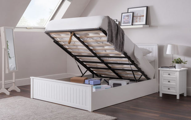 Maine Storage Ottoman Bed - Surf White