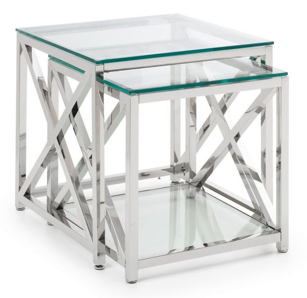 Miami Nest Of Tables - Silver