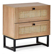 Padstow 2 Drawer Bedside Table - Oak