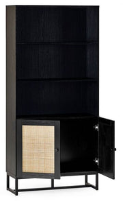 Padstow Tall Bookcase - Black